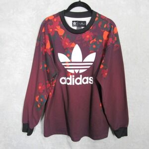Adidas HER Studio London Sweatshirt Small Floral Trefoil Logo Pullover